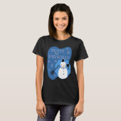 Dusty the Snowman Cleaning Lady T-shirt (Voorkant volledig)