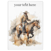 Dusty Trail Ride in Waterverf, op maat Klembord (Achterkant)