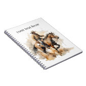Dusty Trail Ride in Waterverf, op maat Notitieboek (Rechterzijde)