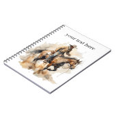 Dusty Trail Ride in Waterverf, op maat Notitieboek (Linkerzijde)