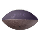 Dusty Violet Crescent Moons Monogram American Football (Gedraaid 270)