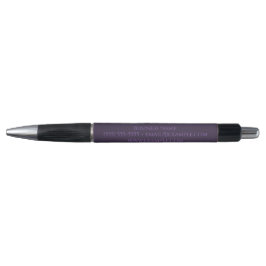 Dusty Violet Crescent Moons Monogram Pen