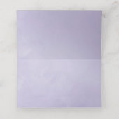 Dusty Violet Floral Baby shower Plaatskaartje (Binnenkant ongevouwen)
