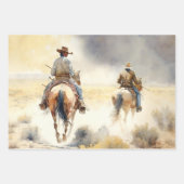 Dusty Westerne Waterverf "Prairie Storm" Inpakpapier Vel (Voorkant 2)