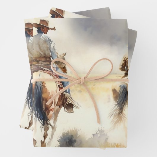 Dusty Westerne Waterverf "Prairie Storm" Inpakpapier Vel (In situ)