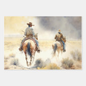Dusty Westerne Waterverf "Prairie Storm" Inpakpapier Vel (Voorkant)