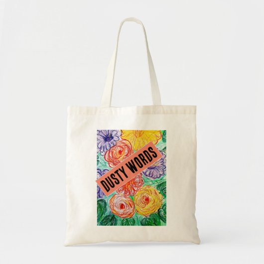 Dusty Words Canvas tas (Voorkant)