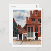 Dutch Alley, Johannes Vermeer Briefkaart (Voorkant / Achterkant)
