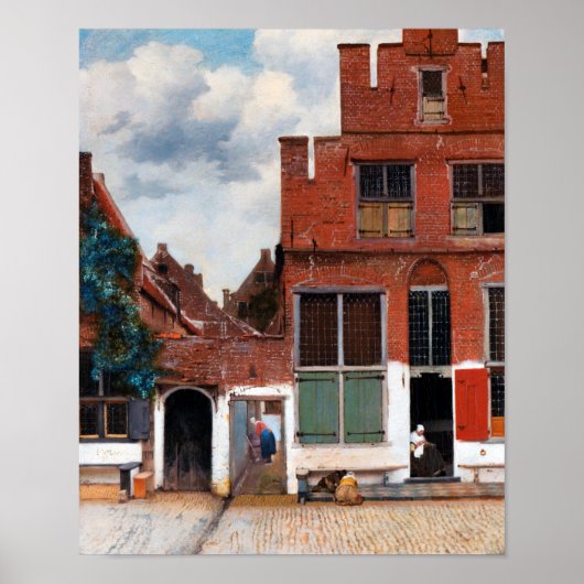 Dutch Alley, Johannes Vermeer Poster (Voorkant)