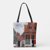 Dutch Alley, Johannes Vermeer Tote Bag (Achterkant)