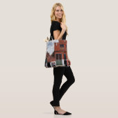 Dutch Alley, Johannes Vermeer Tote Bag (Op model)