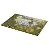 Dutch Art Nouveau Meadow Wildflowers, Vlinders Snijplank (Hoek)