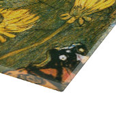 Dutch Art Nouveau Meadow Wildflowers, Vlinders Snijplank (Hoek)