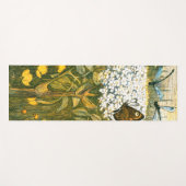 Dutch Art Nouveau Meadow Wildflowers, Vlinders Yogamat (Voorkant (horizontaal))