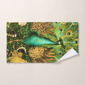 Dutch Art Nouveau Pauw en kippen Bad Handdoek (Handdoek)