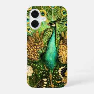 Dutch Art Nouveau Pauw en kippen iPhone 16 Hoesje