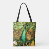 Dutch Art Nouveau Pauw en kippen Tote Bag (Achterkant)