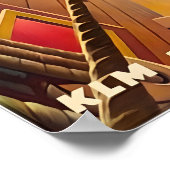 Dutch Art Print KLM Travel Poster (Hoek)