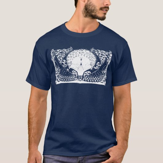 Dutch Arts & Crafts Peacocks T-shirt (Voorkant)