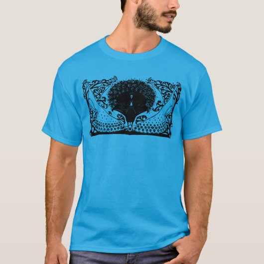 Dutch Arts & Crafts Peacocks T-shirt (Voorkant)