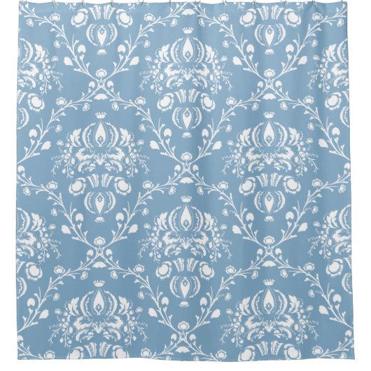 Dutch Blue Damask Douchegordijn (Voorkant)