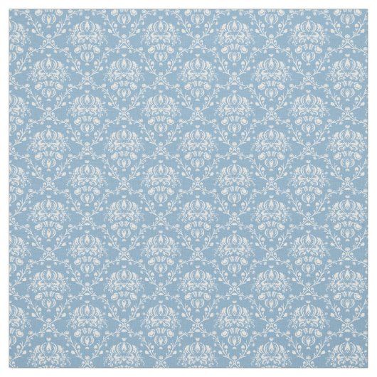 Dutch Blue Damask Stof (Swatch)