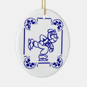Dutch Boy Ice Skating Keramisch Ornament (Rechts)