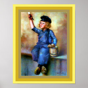 Dutch Boy Painter Print  1908 verbeterde kopie