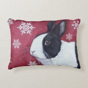 Dutch Bunny Kerstmis Pillow Decoratief Kussen