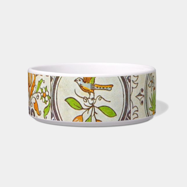 Dutch Ceramic Tiles Pet Bowl Voerbakje (Voorkant)