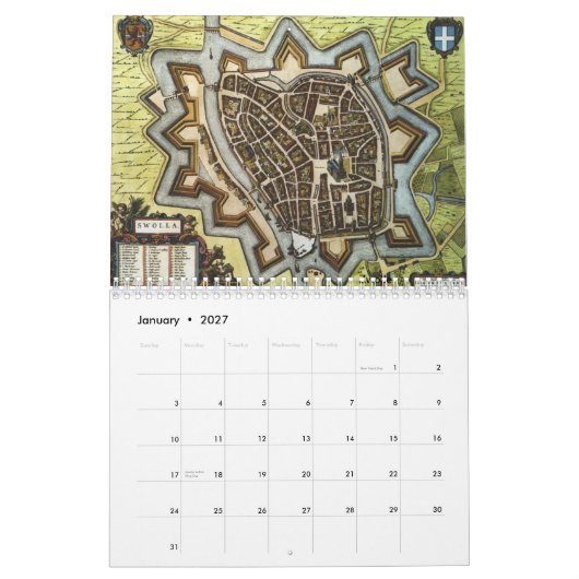 Dutch Cities Anno 1652 - Versie 2 Kalender (Jan 2027)