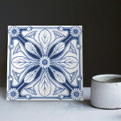 Dutch Delft Blue Daisy Repro Backsplash Kitchen Tegeltje