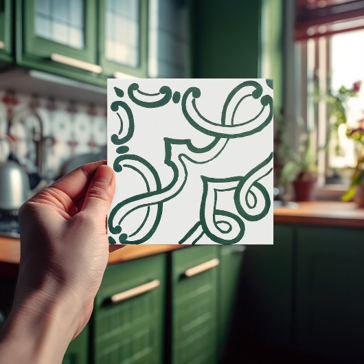 Dutch Delft Green Repro Backsplash Keuken Azulejo Tegeltje