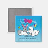 Dutch en Lop Rabbit: waar het hart is Magneet (Voorkant / Achterkant)