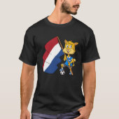 Dutch fan cat t-shirt (Voorkant)