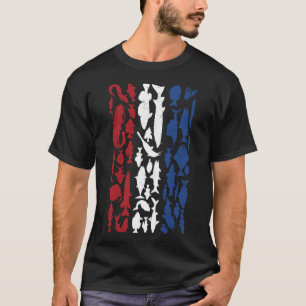 Dutch Flag Made of Fish – Gevist ontwerp voor hoek T-shirt