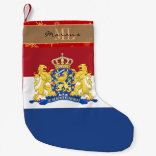Dutch Flag stocking, Nederland, monogram Kleine Kerstsok