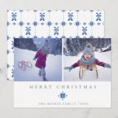 Dutch Floral Holiday fotokaart Feestdagenkaart (Voorkant / Achterkant)