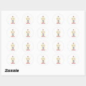 Dutch Girl Ronde Sticker (Vel)