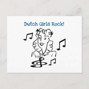 Dutch Girls Rock Briefkaart