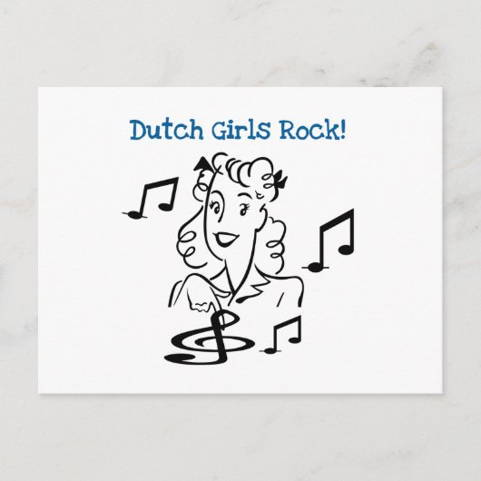 Dutch Girls Rock Briefkaart (Voorkant)