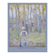 "Dutch Girls with Pails" van Frederick C Frieseke