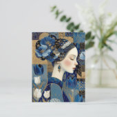 Dutch Golden Age Lady Portrait Painting Briefkaart (Staand voorkant)