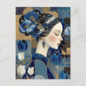 Dutch Golden Age Lady Portrait Painting Briefkaart (Voorkant)