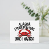 Dutch Harbour Alaska Crab Vist Briefkaart (Staand voorkant)