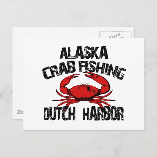 Dutch Harbour Alaska Crab Vist Briefkaart (Voorkant / Achterkant)