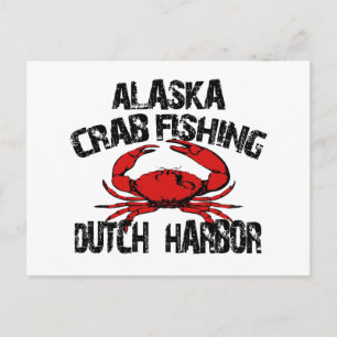 Dutch Harbour Alaska Crab Vist Briefkaart