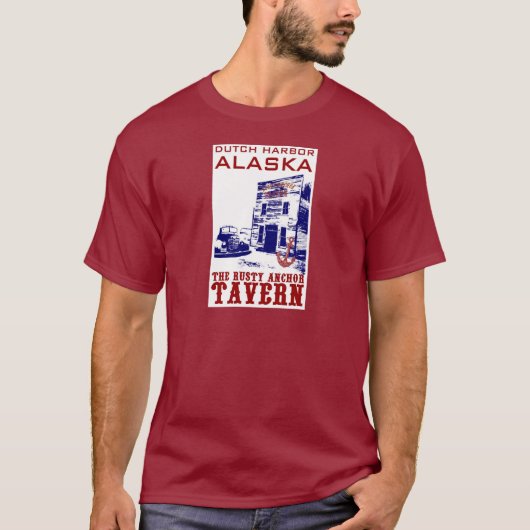Dutch Harbour Rusty Anchor Tavern T-shirt (Voorkant)