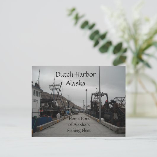 Dutch Harbour Spit Dock Briefkaart (Staand voorkant)