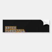 Dutch Hardstyle Hardbass muziek qlimax basis Bumpersticker (Voorkant)